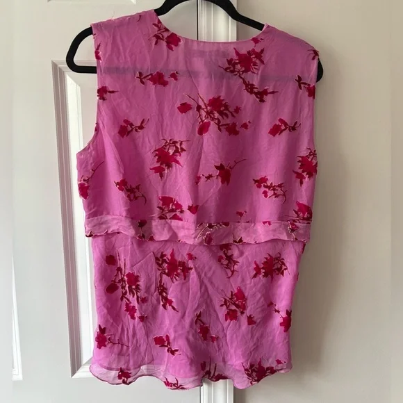 Vintage Y2K Silk Blend Crushed Velvet Top - Picture 3 of 8